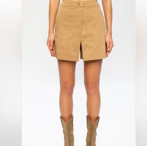 4S. NWOT GIVENCHY WRAP CULOTTES WITH METALLIC FASTENER